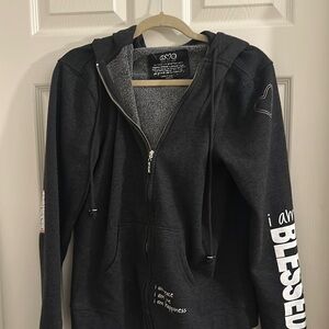 Gray Women's Hoodie Jacket